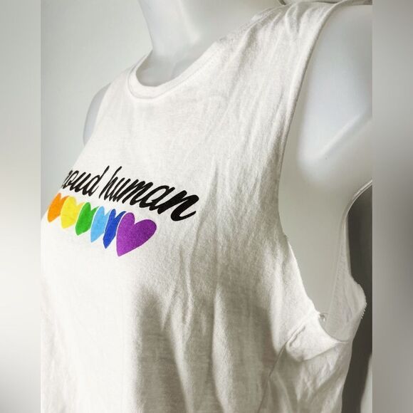 Miken Flow "Proud Human" Sleeveless Tee / Muscle Tank - Picture 2 of 7